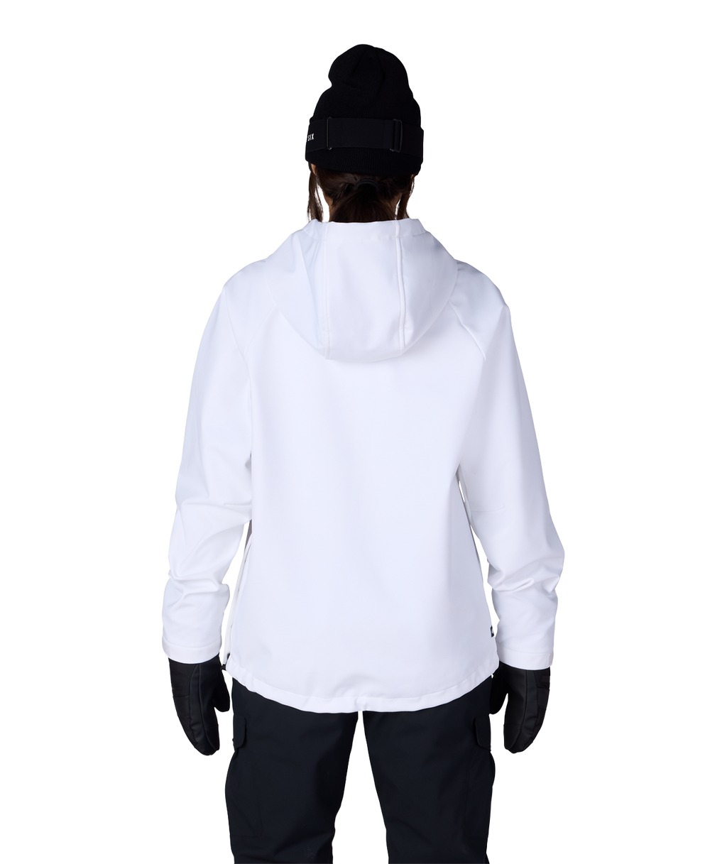 WOMENS WATERPROOF HOODY - WHITE