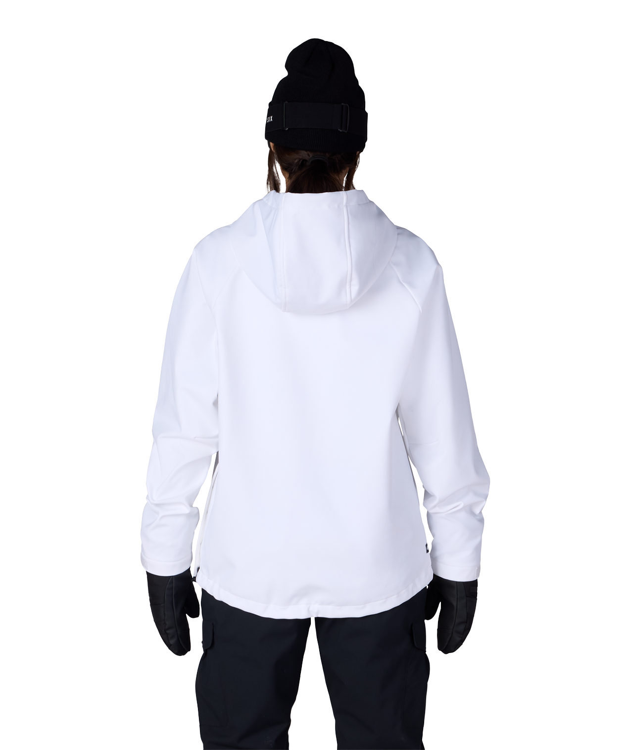 WOMENS WATERPROOF HOODY - WHITE