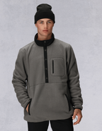 MENS TIOGA FLEECE PULLOVER - RHINO GREY