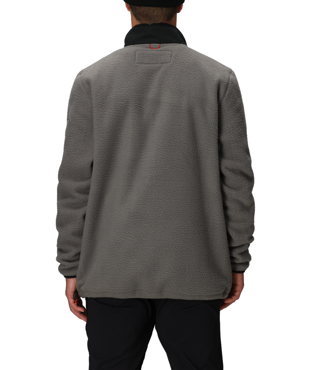 MENS TIOGA FLEECE PULLOVER - RHINO GREY