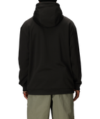 MENS BONDED FLEECE ZIP HOODY - BLACK