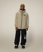 MENS BONDED FLEECE ZIP HOODY - SAGE