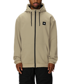 MENS BONDED FLEECE ZIP HOODY - SAGE