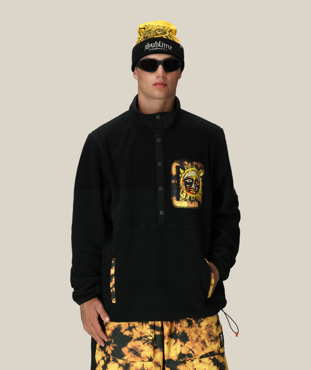 MENS 686 SUBLIME TIOGA FLEECE PULLOVER - SUBLIME BLACK