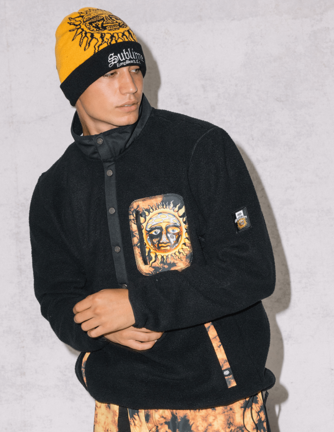 MENS 686 SUBLIME TIOGA FLEECE PULLOVER - SUBLIME BLACK