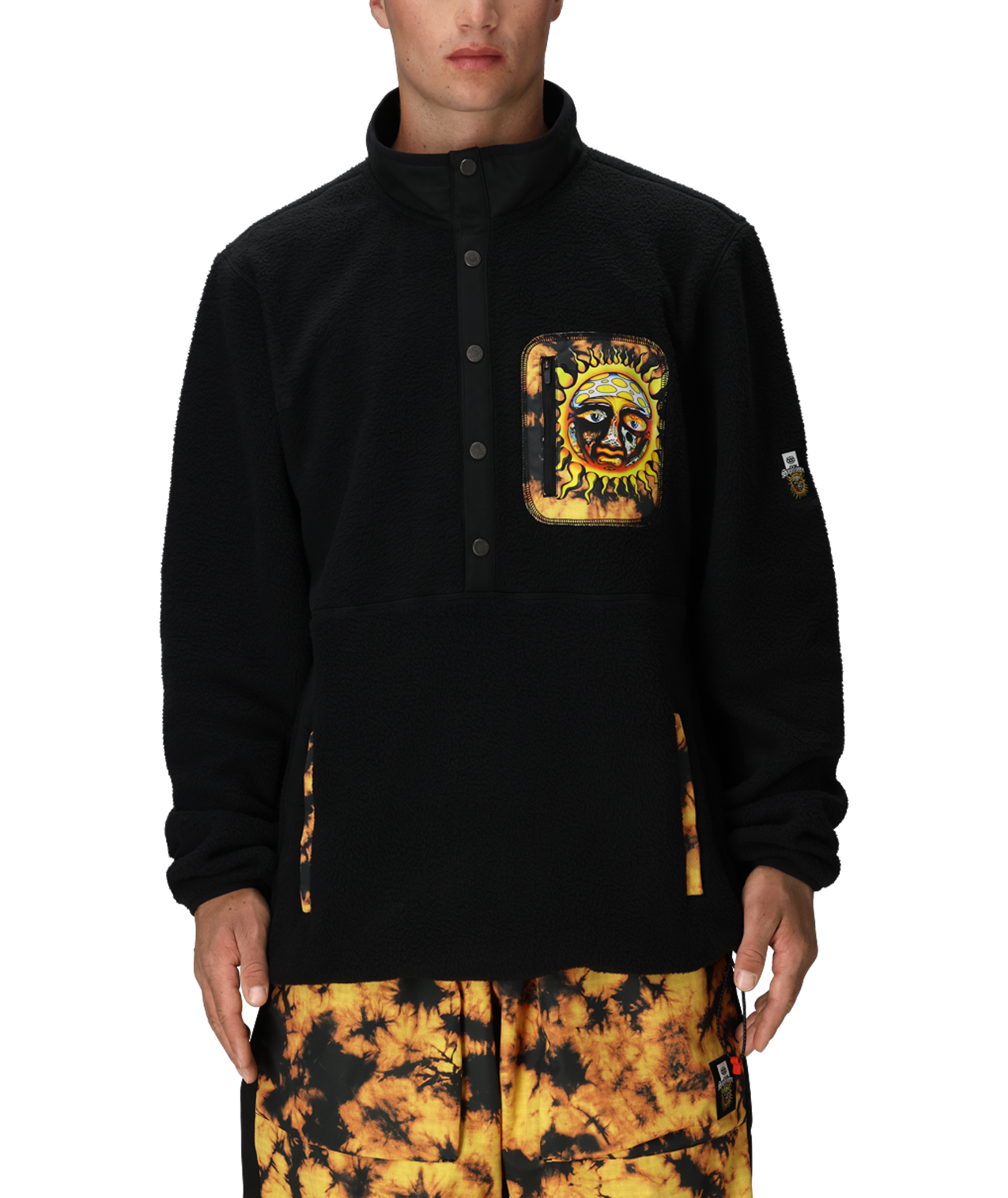 MENS 686 SUBLIME TIOGA FLEECE PULLOVER - SUBLIME BLACK