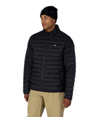 MENS THERMAL PUFF INSULATED JACKET - BLACK