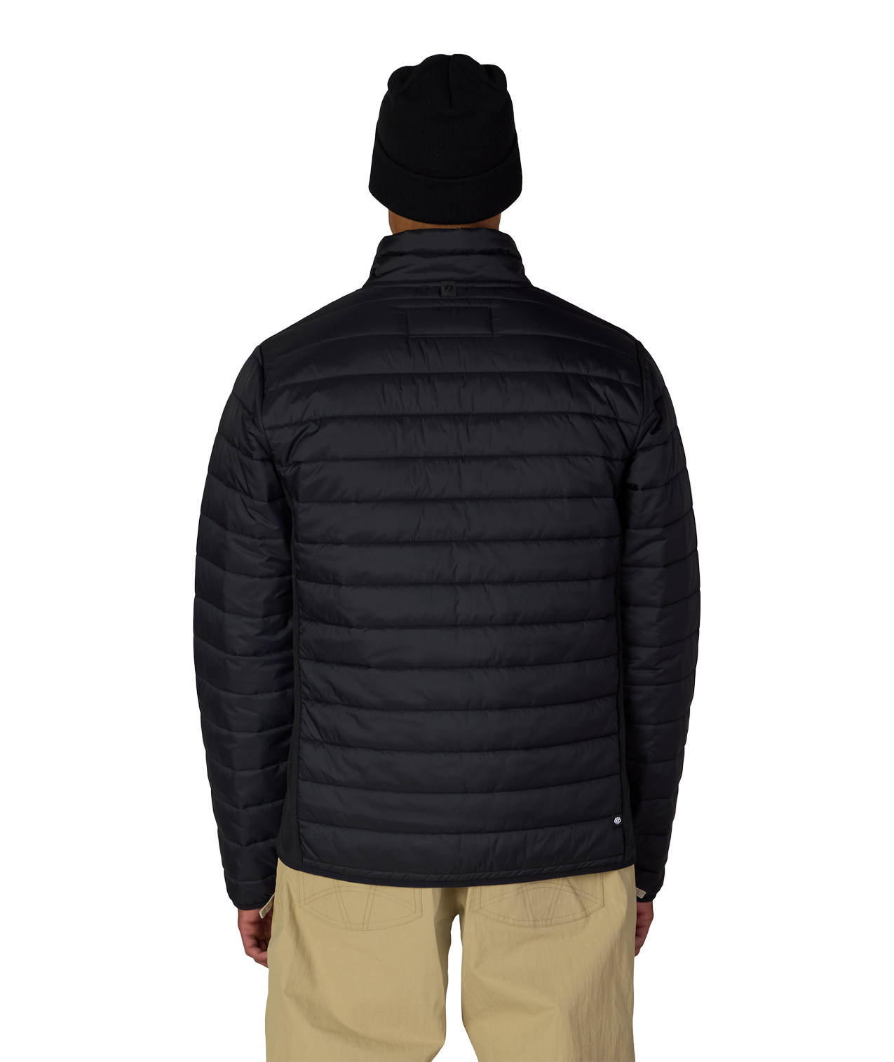 MENS THERMAL PUFF INSULATED JACKET - BLACK