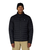 MENS THERMAL PUFF INSULATED JACKET - BLACK