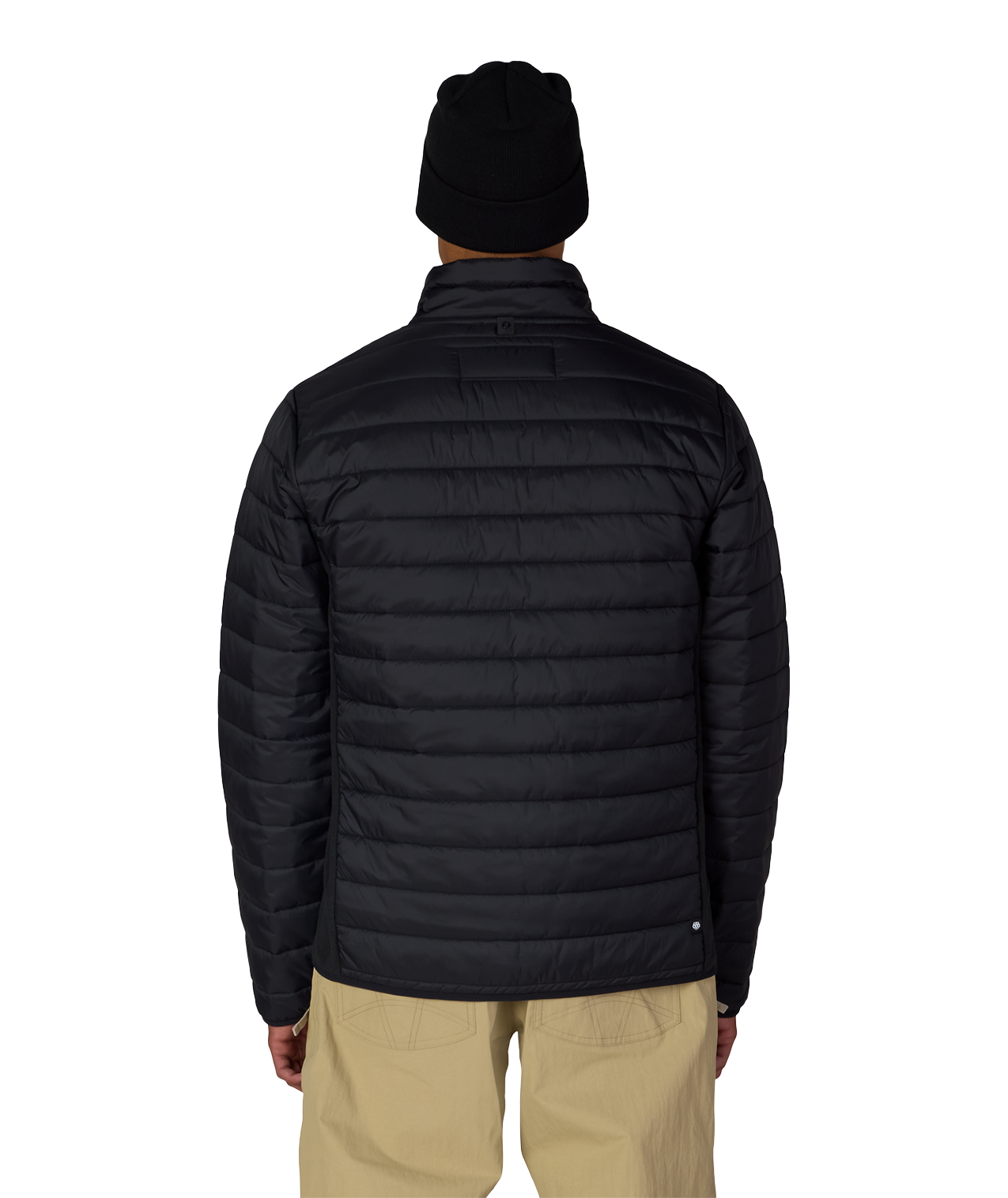 MENS THERMAL PUFF INSULATED JACKET - BLACK