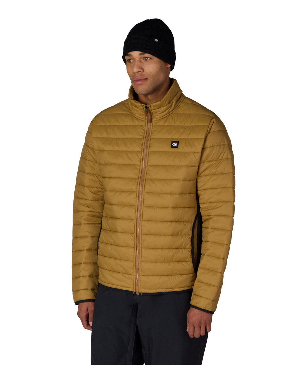 MENS THERMAL PUFF INSULATED JACKET - BRONZE