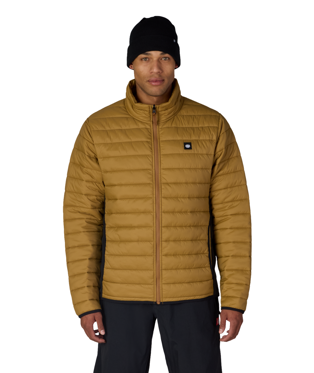 MENS THERMAL PUFF INSULATED JACKET - BRONZE