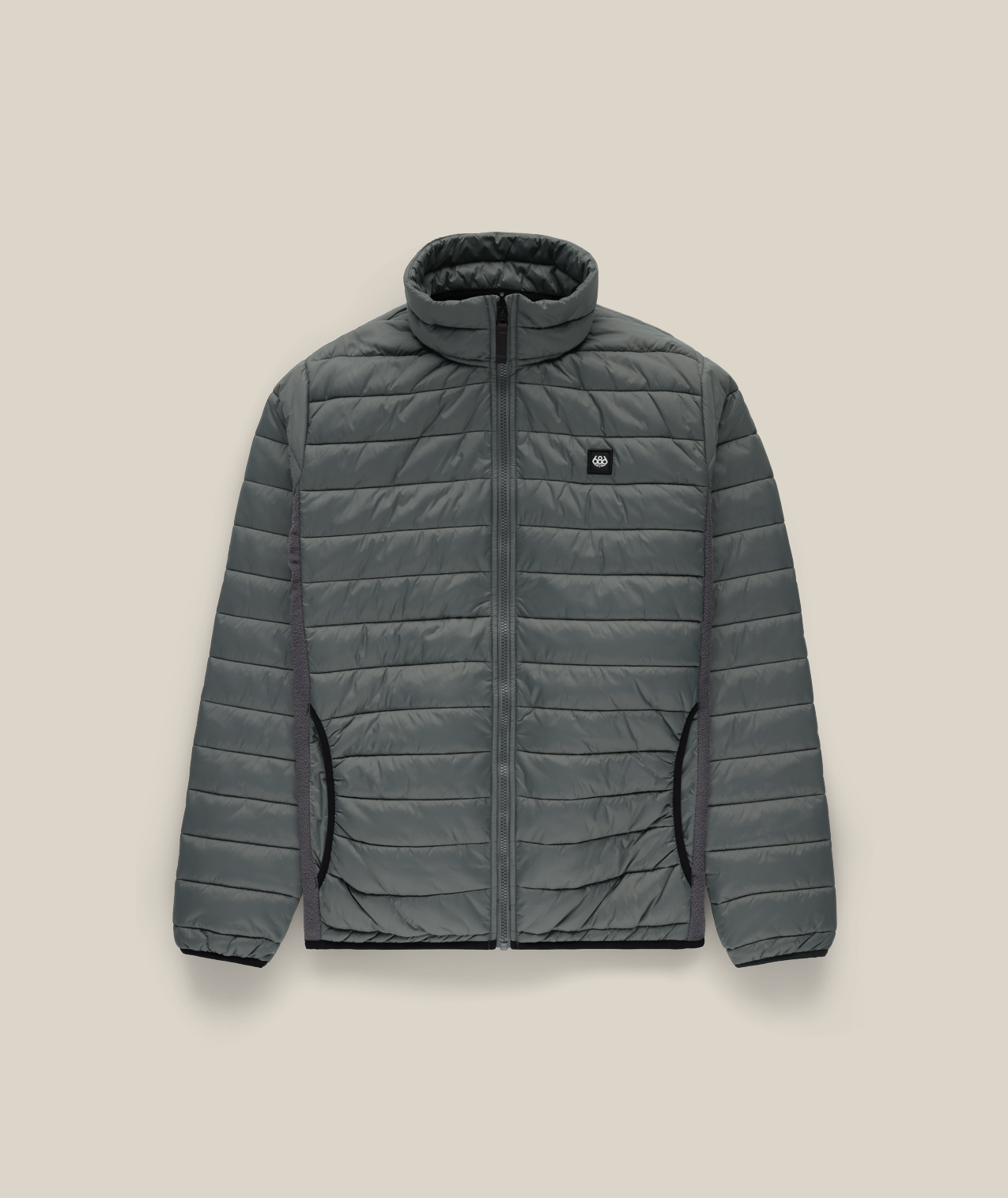 MENS THERMAL PUFF INSULATED JACKET - RHINO GREY