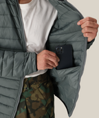 MENS THERMAL PUFF INSULATED JACKET - RHINO GREY