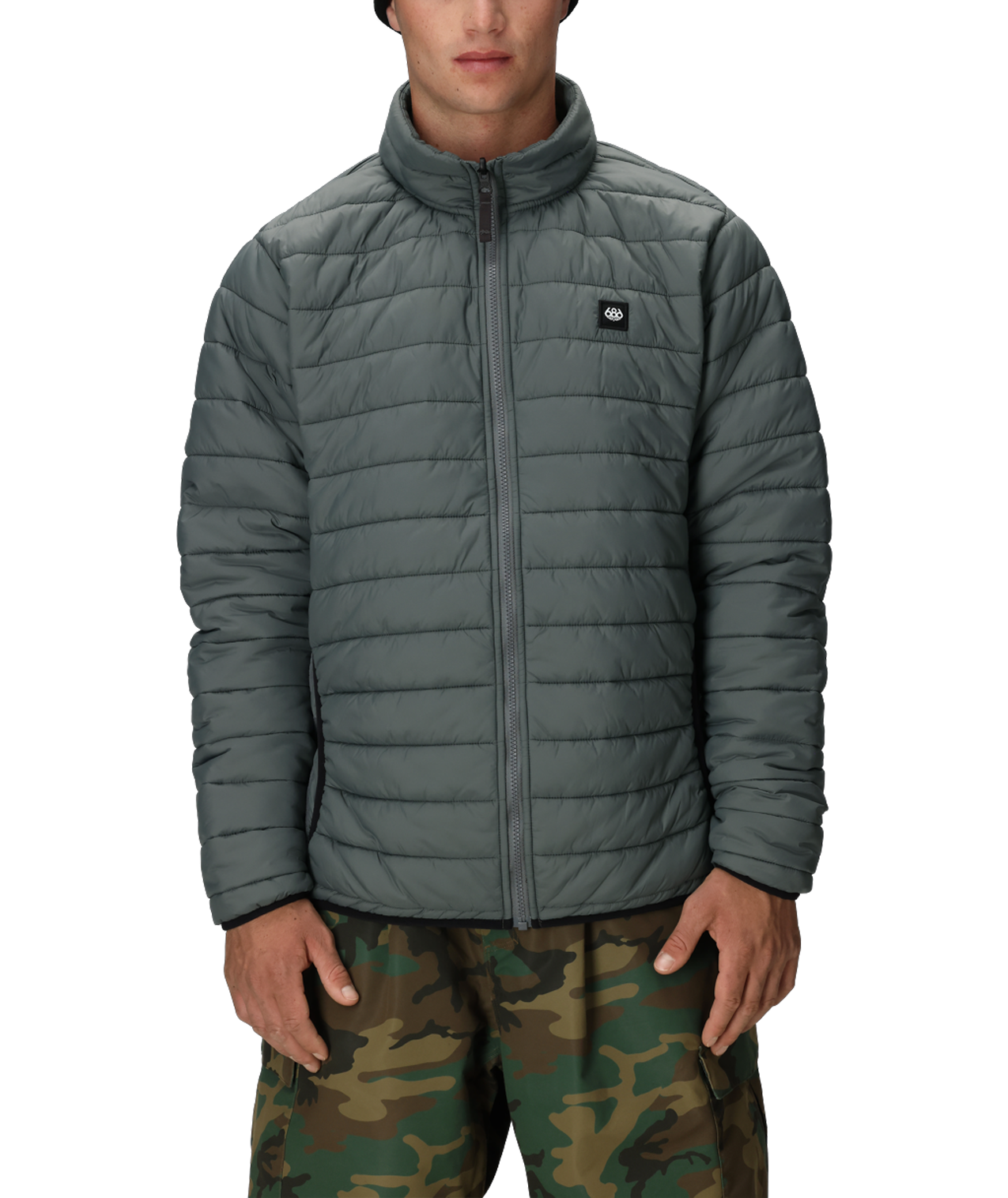 MENS THERMAL PUFF INSULATED JACKET - RHINO GREY