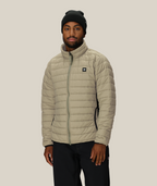 MENS THERMAL PUFF INSULATED JACKET - SAGE COLORBLOCK