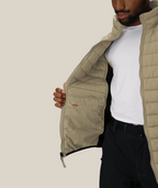 MENS THERMAL PUFF INSULATED JACKET - SAGE COLORBLOCK
