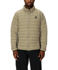 MENS THERMAL PUFF INSULATED JACKET - SAGE COLORBLOCK