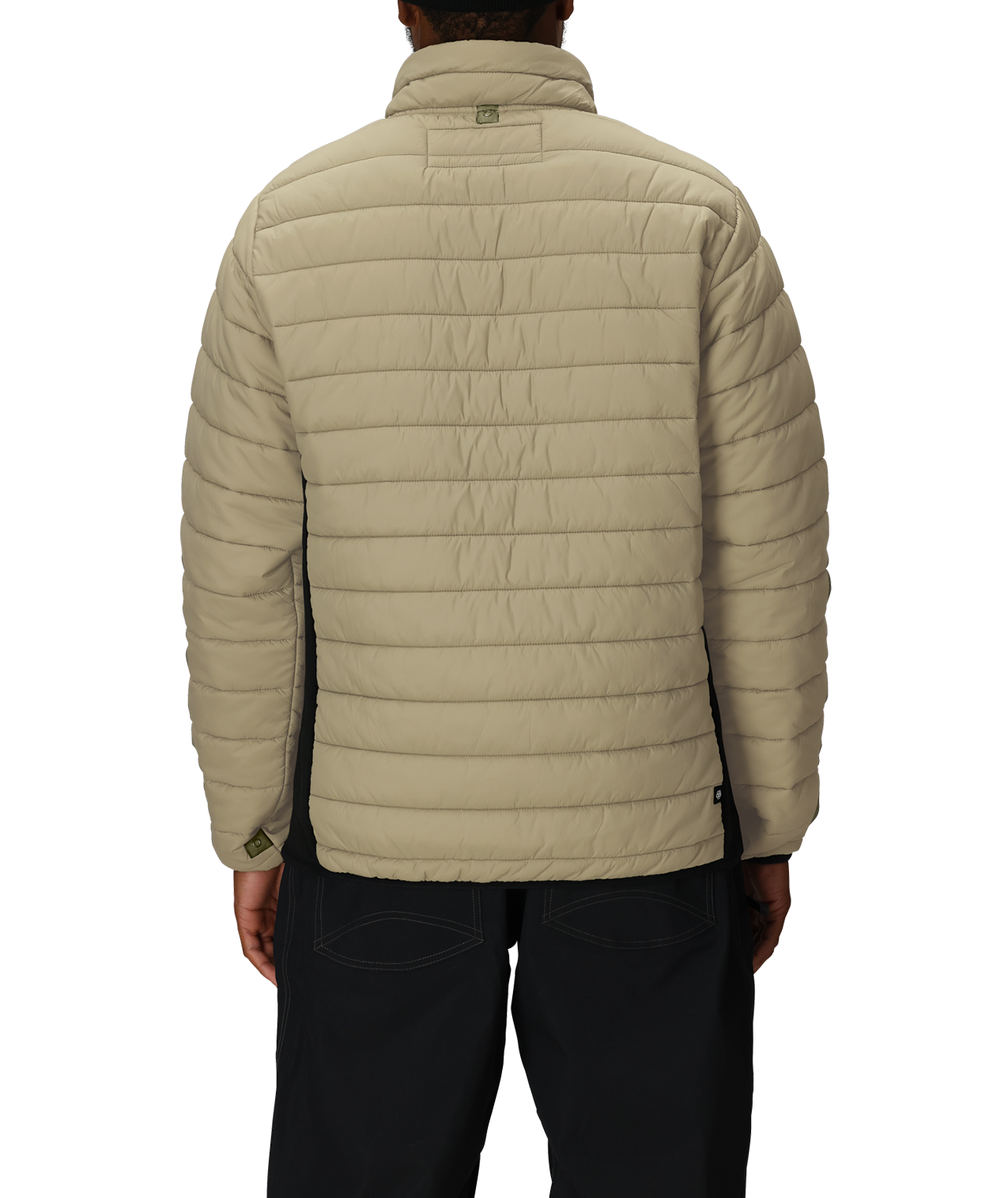 MENS THERMAL PUFF INSULATED JACKET - SAGE COLORBLOCK