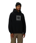 KNOCKOUT LOGO PREMIUM HEAVYWEIGHT PULLOVER HOODY - BLACK PRINT