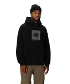 KNOCKOUT LOGO PREMIUM HEAVYWEIGHT PULLOVER HOODY - BLACK PRINT