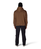 KNOCKOUT LOGO PREMIUM HEAVYWEIGHT PULLOVER HOODY - DARK EARTH