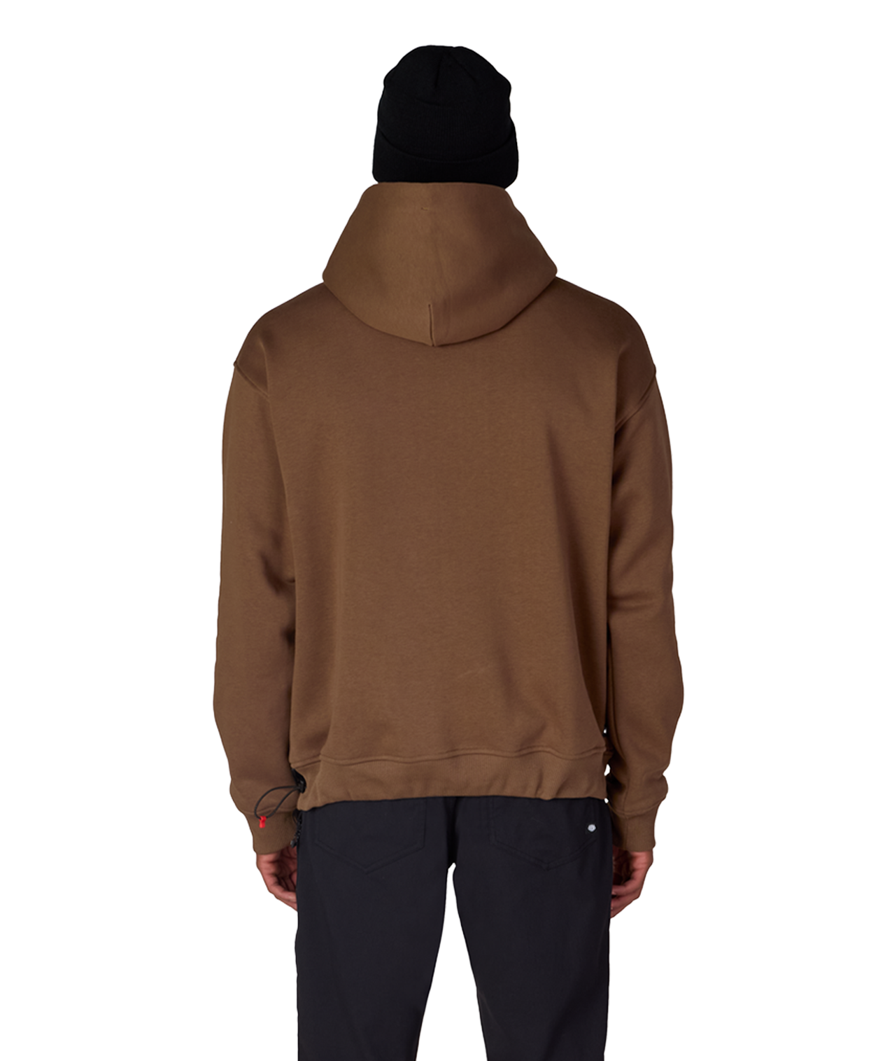 KNOCKOUT LOGO PREMIUM HEAVYWEIGHT PULLOVER HOODY - DARK EARTH