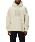 KNOCKOUT LOGO PREMIUM HEAVYWEIGHT PULLOVER HOODY - LIMESTONE