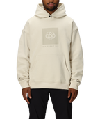 KNOCKOUT LOGO PREMIUM HEAVYWEIGHT PULLOVER HOODY - LIMESTONE