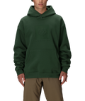 KNOCKOUT LOGO PREMIUM HEAVYWEIGHT PULLOVER HOODY - MOSS GREEN
