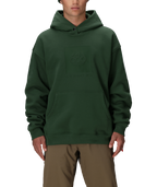 KNOCKOUT LOGO PREMIUM HEAVYWEIGHT PULLOVER HOODY - MOSS GREEN