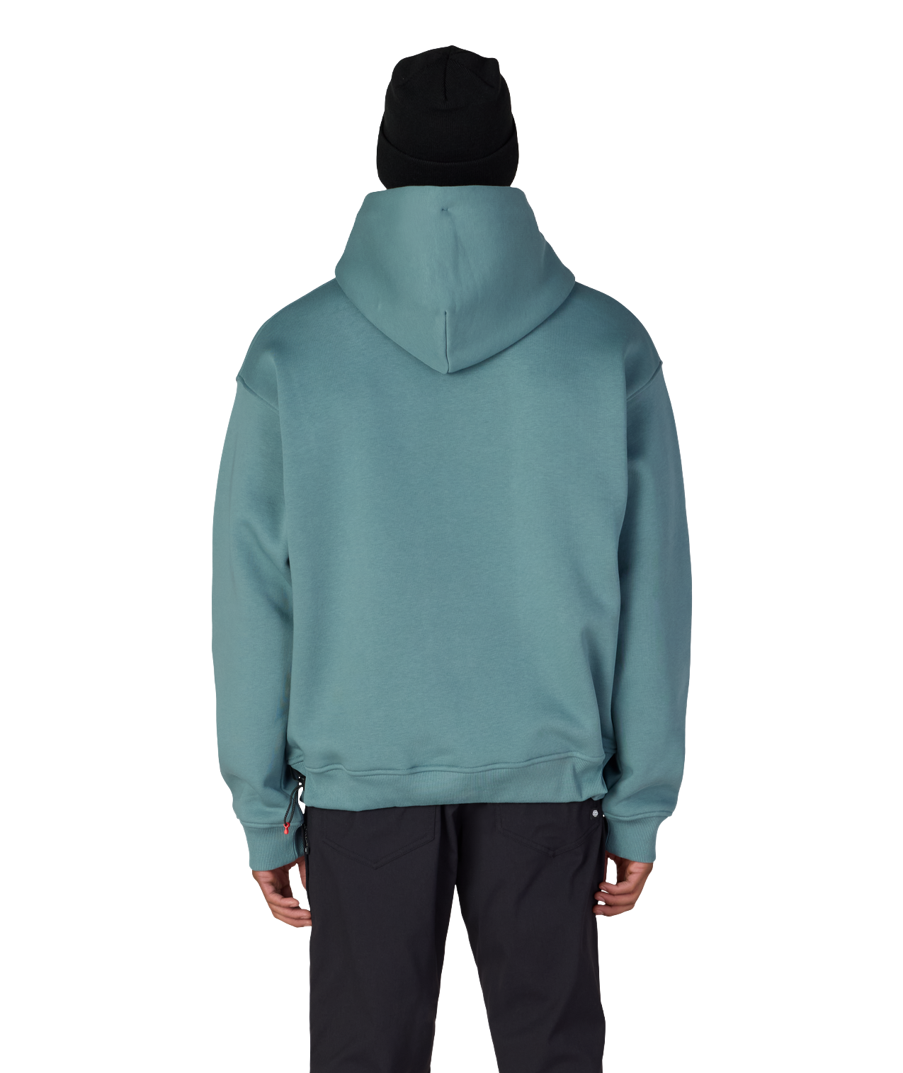KNOCKOUT LOGO PREMIUM HEAVYWEIGHT PULLOVER HOODY - PALE FIRN