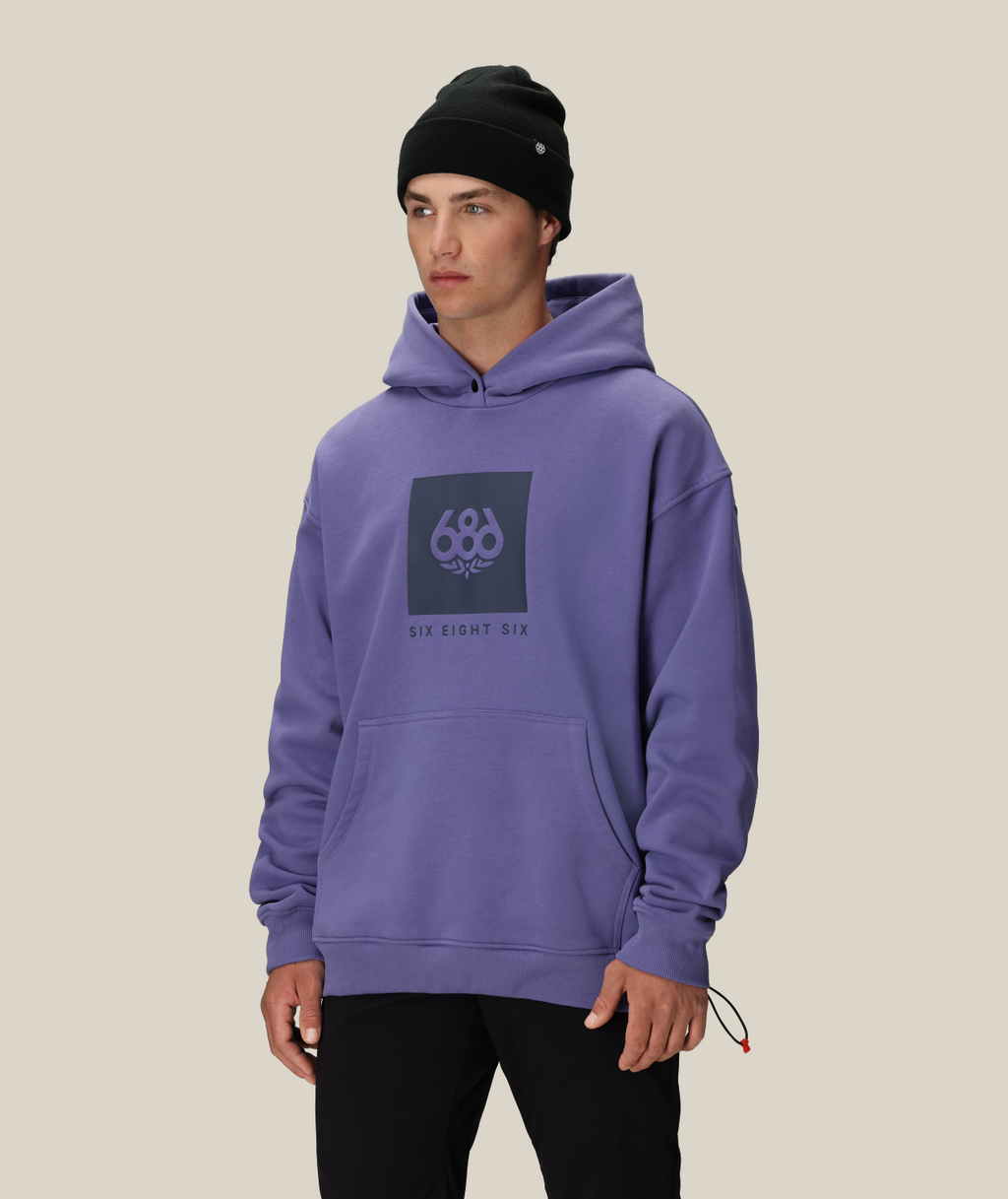 KNOCKOUT LOGO PREMIUM HEAVYWEIGHT PULLOVER HOODY - PURPLE DAWN