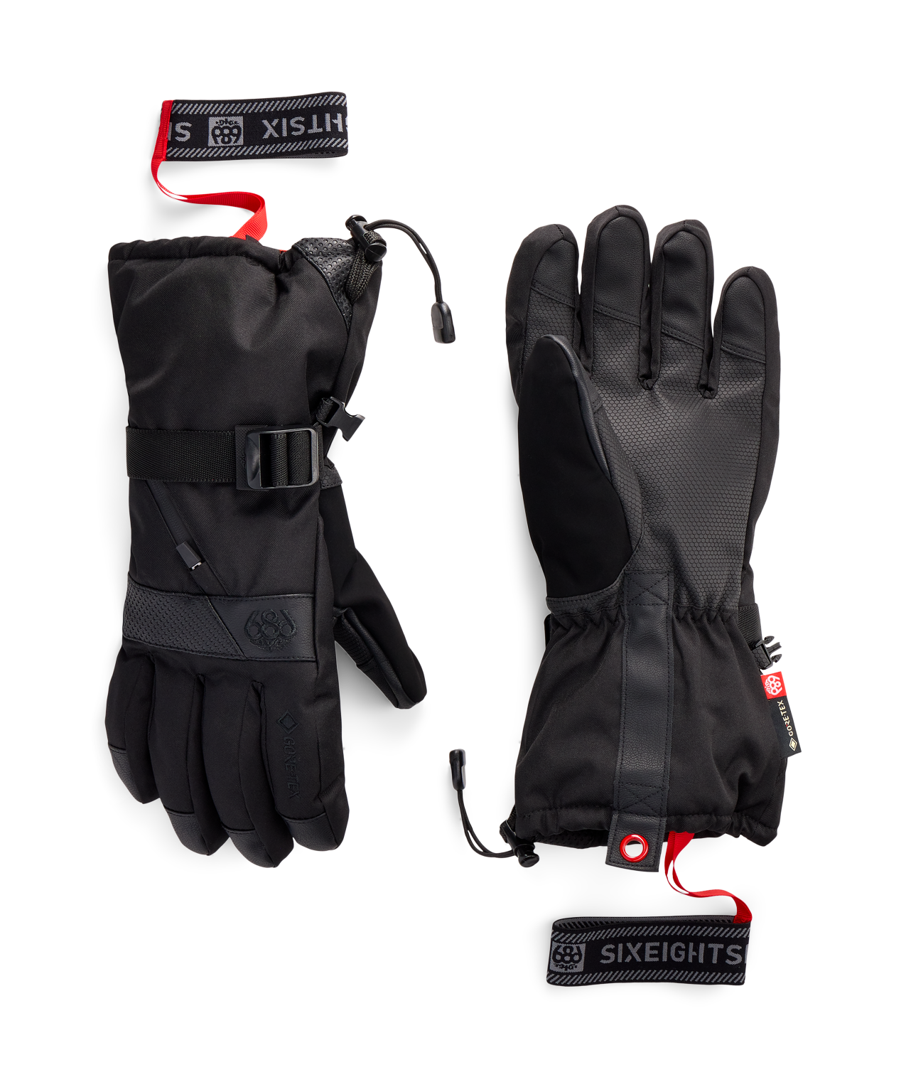 MENS GORE-TEX SMARTY® 3-in-1 GAUNTLET GLOVE - BLACK