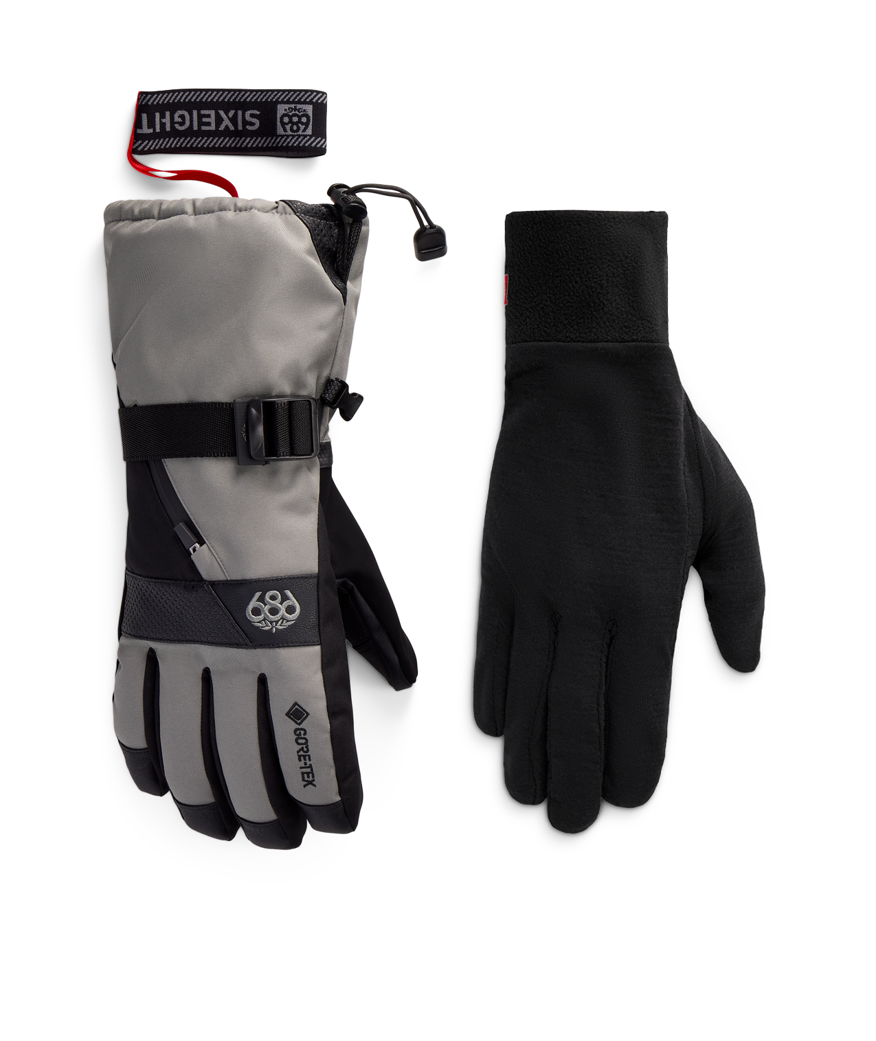 MENS GORE-TEX SMARTY® 3-in-1 GAUNTLET GLOVE - CHARCOAL