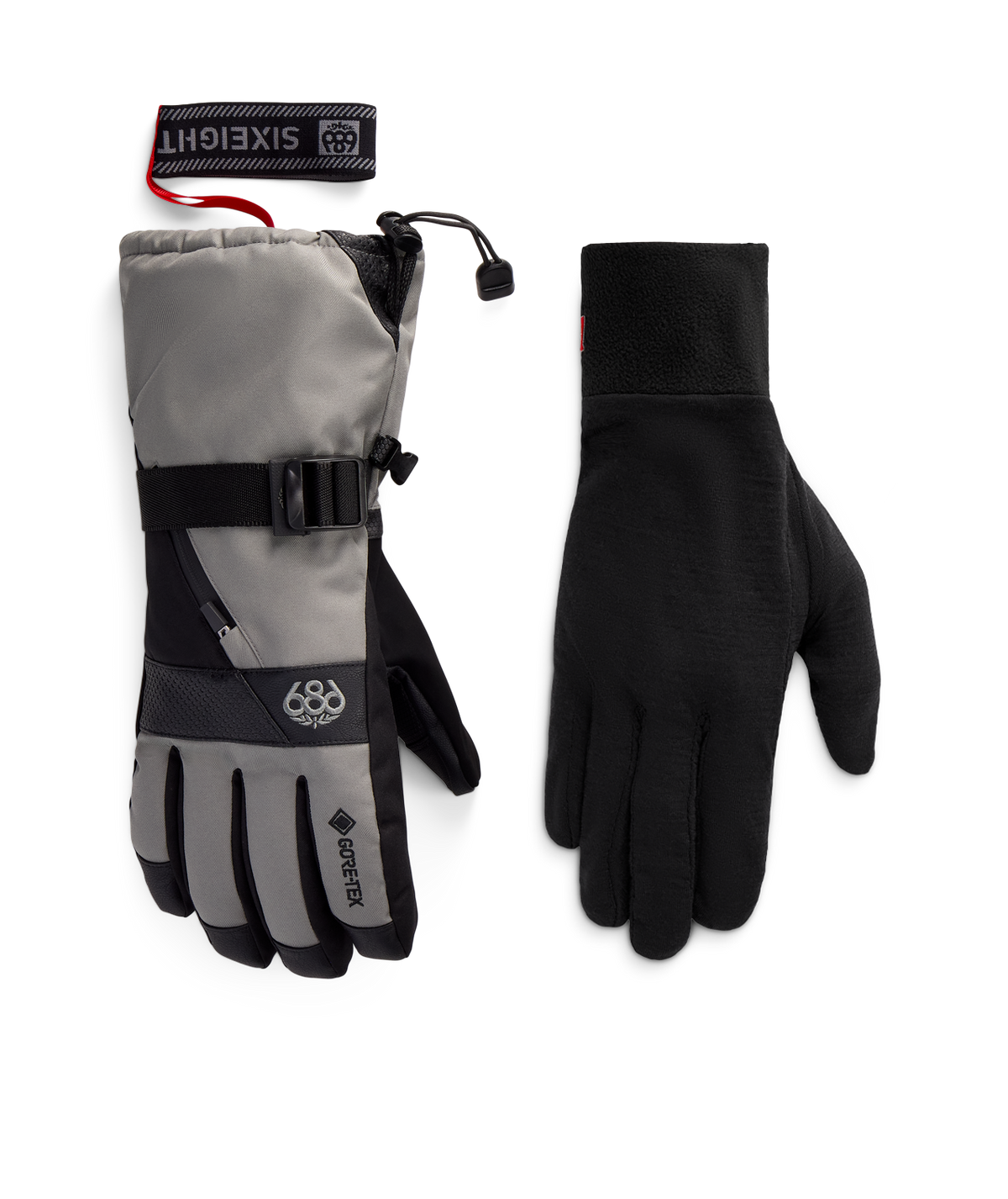 MENS GORE-TEX SMARTY® 3-in-1 GAUNTLET GLOVE - CHARCOAL