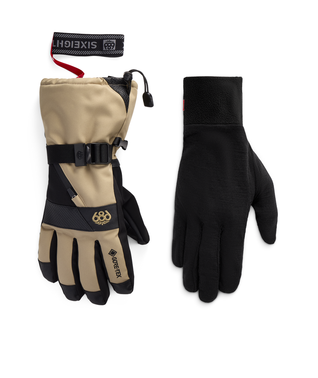 MENS GORE-TEX SMARTY® 3-in-1 GAUNTLET GLOVE - KHAKI