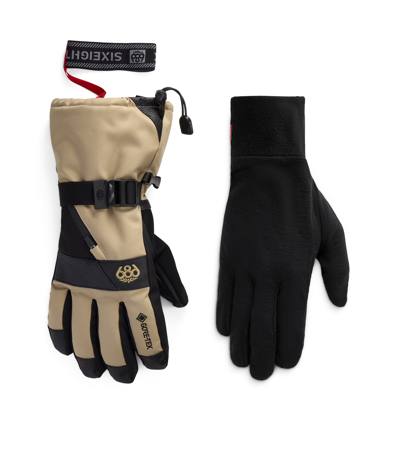 MENS GORE-TEX SMARTY® 3-in-1 GAUNTLET GLOVE - KHAKI