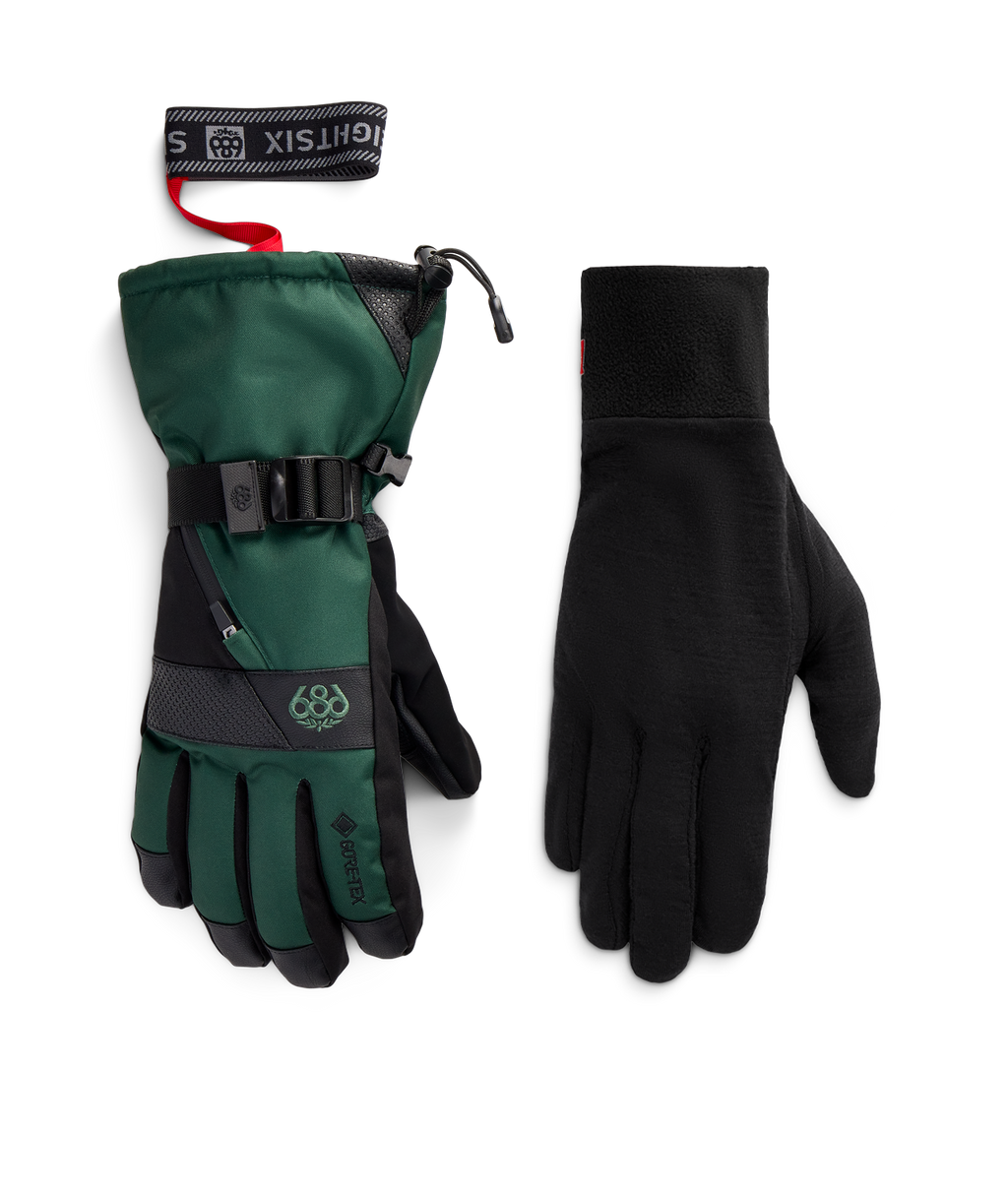 MENS GORE-TEX SMARTY® 3-in-1 GAUNTLET GLOVE - MOSS GREEN