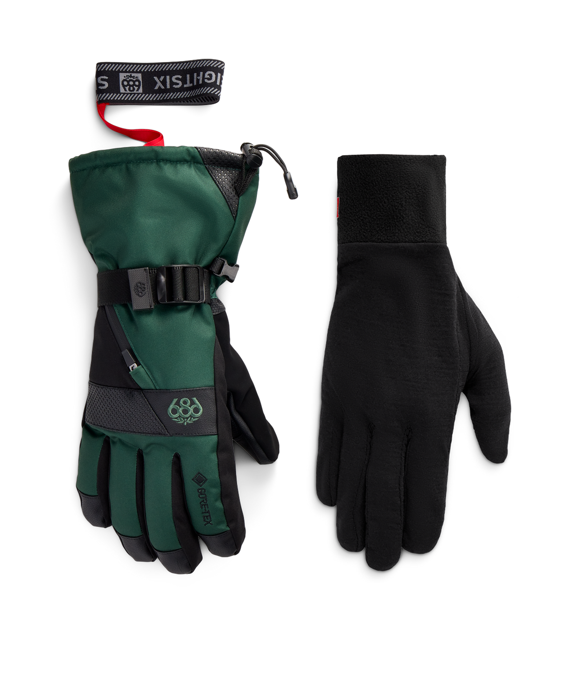 MENS GORE-TEX SMARTY® 3-in-1 GAUNTLET GLOVE - MOSS GREEN