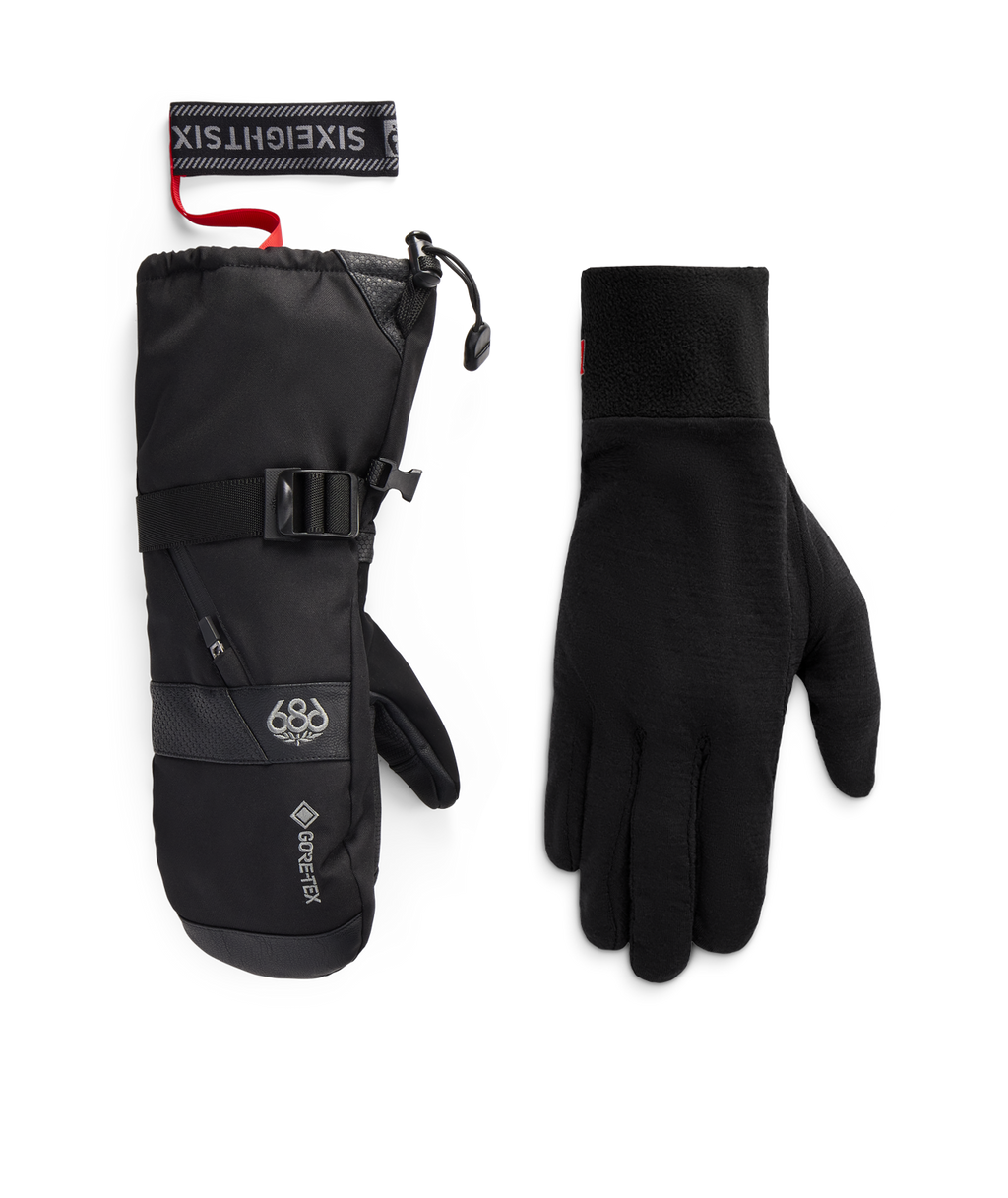 MENS GORE-TEX SMARTY® 3-in-1 GAUNTLET MITT - BLACK