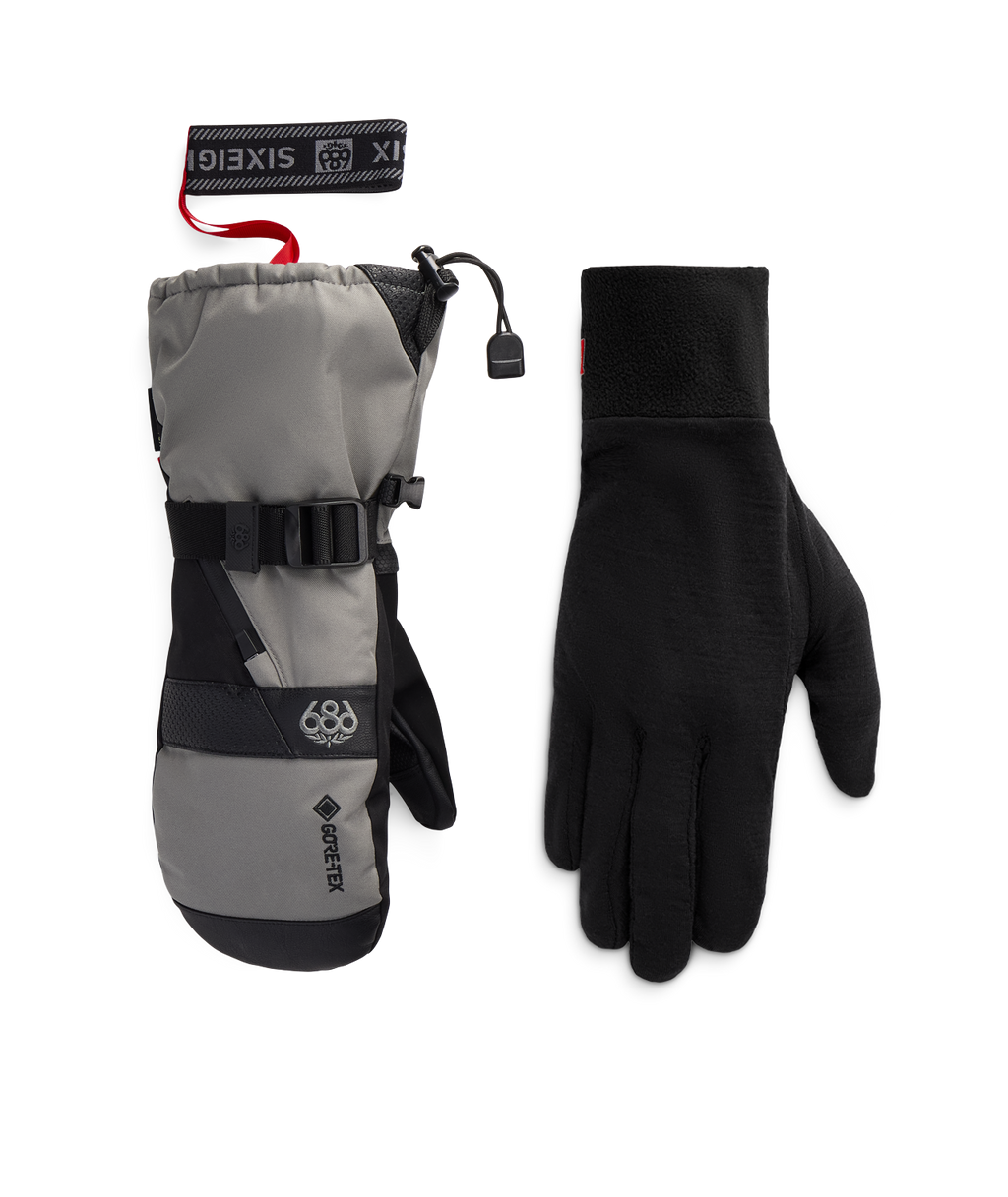 MENS GORE-TEX SMARTY® 3-in-1 GAUNTLET MITT - CHARCOAL
