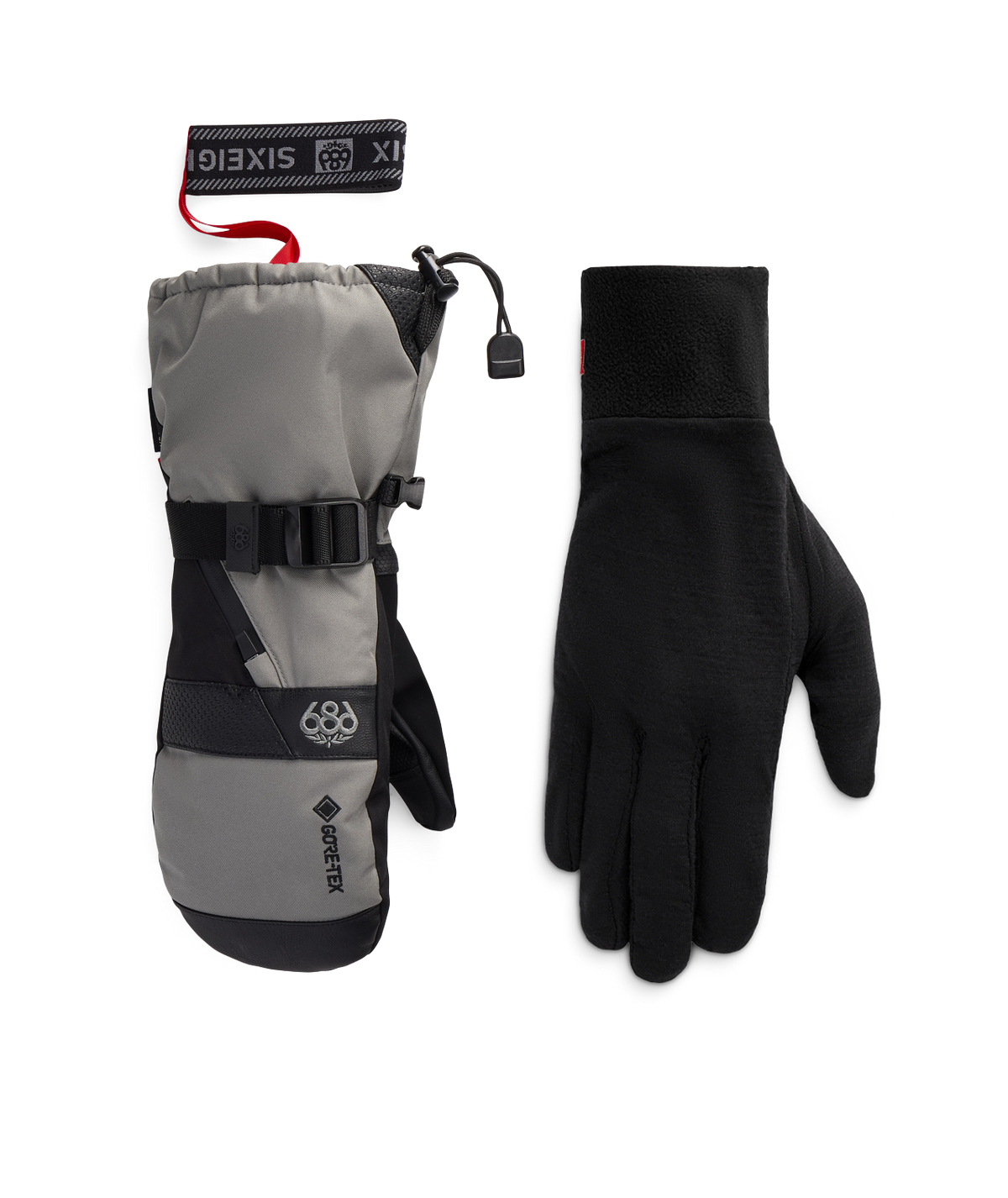 MENS GORE-TEX SMARTY® 3-in-1 GAUNTLET MITT - CHARCOAL