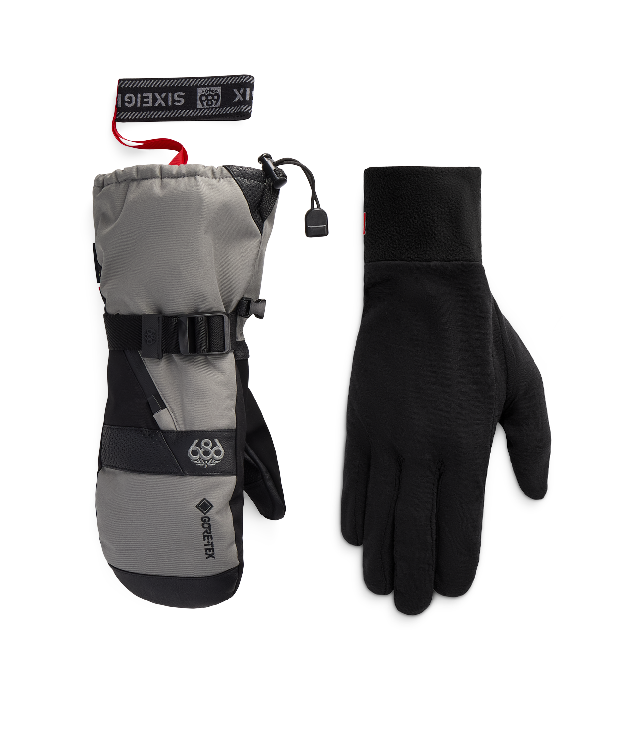 MENS GORE-TEX SMARTY® 3-in-1 GAUNTLET MITT - CHARCOAL