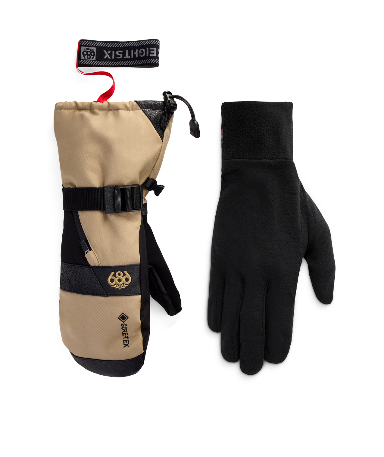 MENS GORE-TEX SMARTY® 3-in-1 GAUNTLET MITT - KHAKI