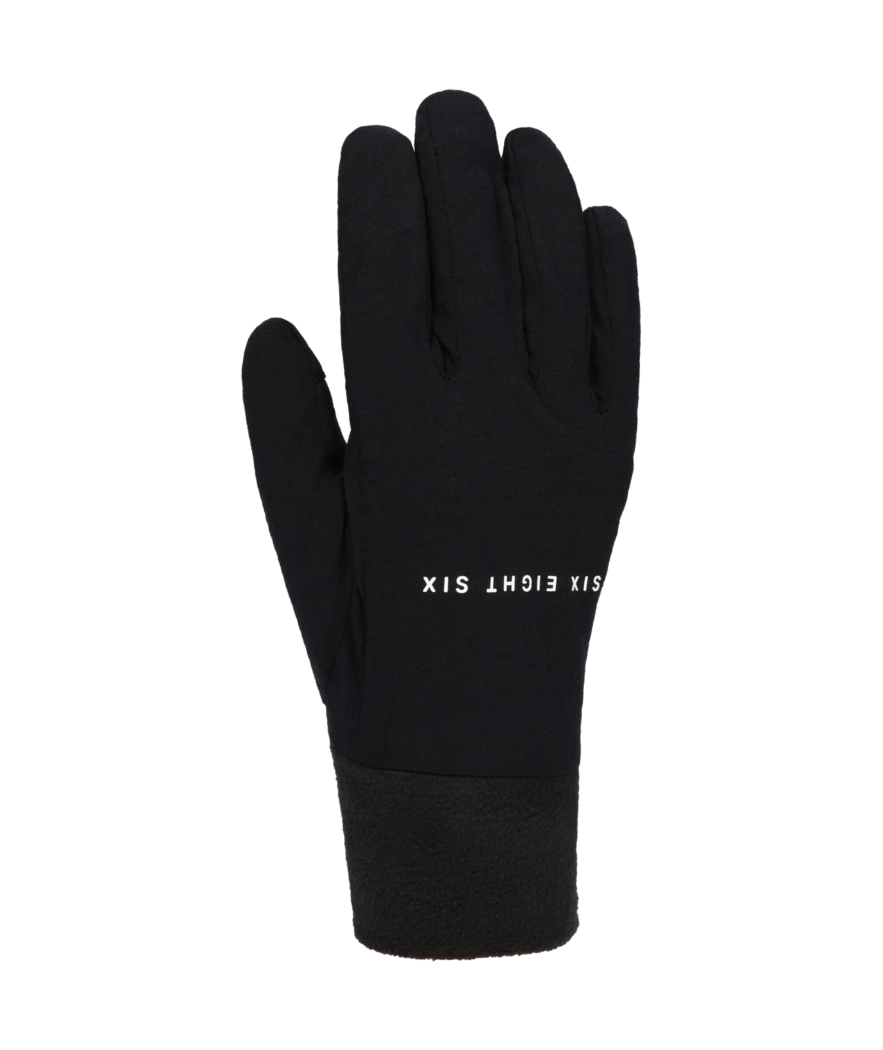 MENS MERINO WOOL GLOVE LINER - BLACK HEATHER