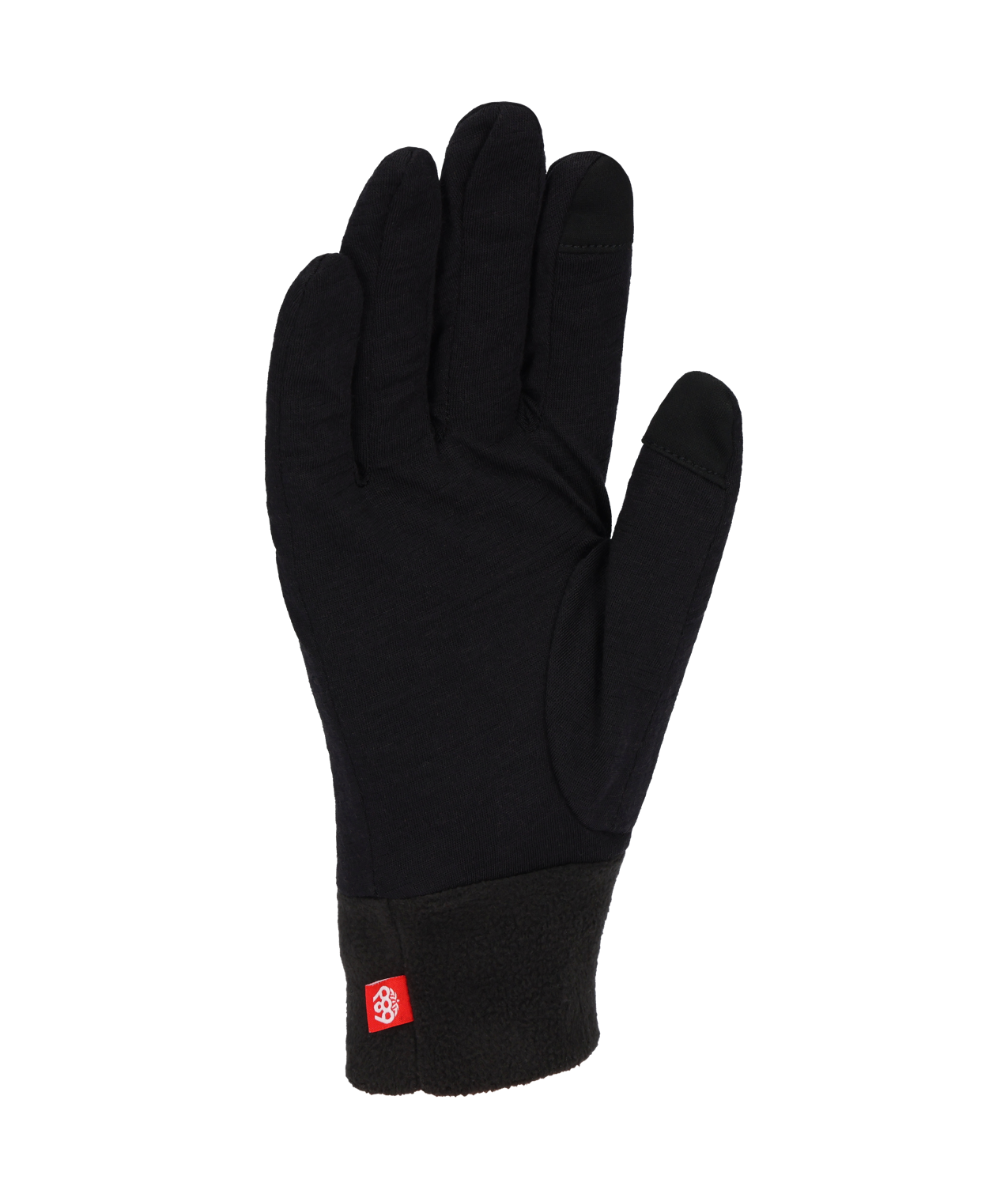 MENS MERINO WOOL GLOVE LINER - BLACK HEATHER