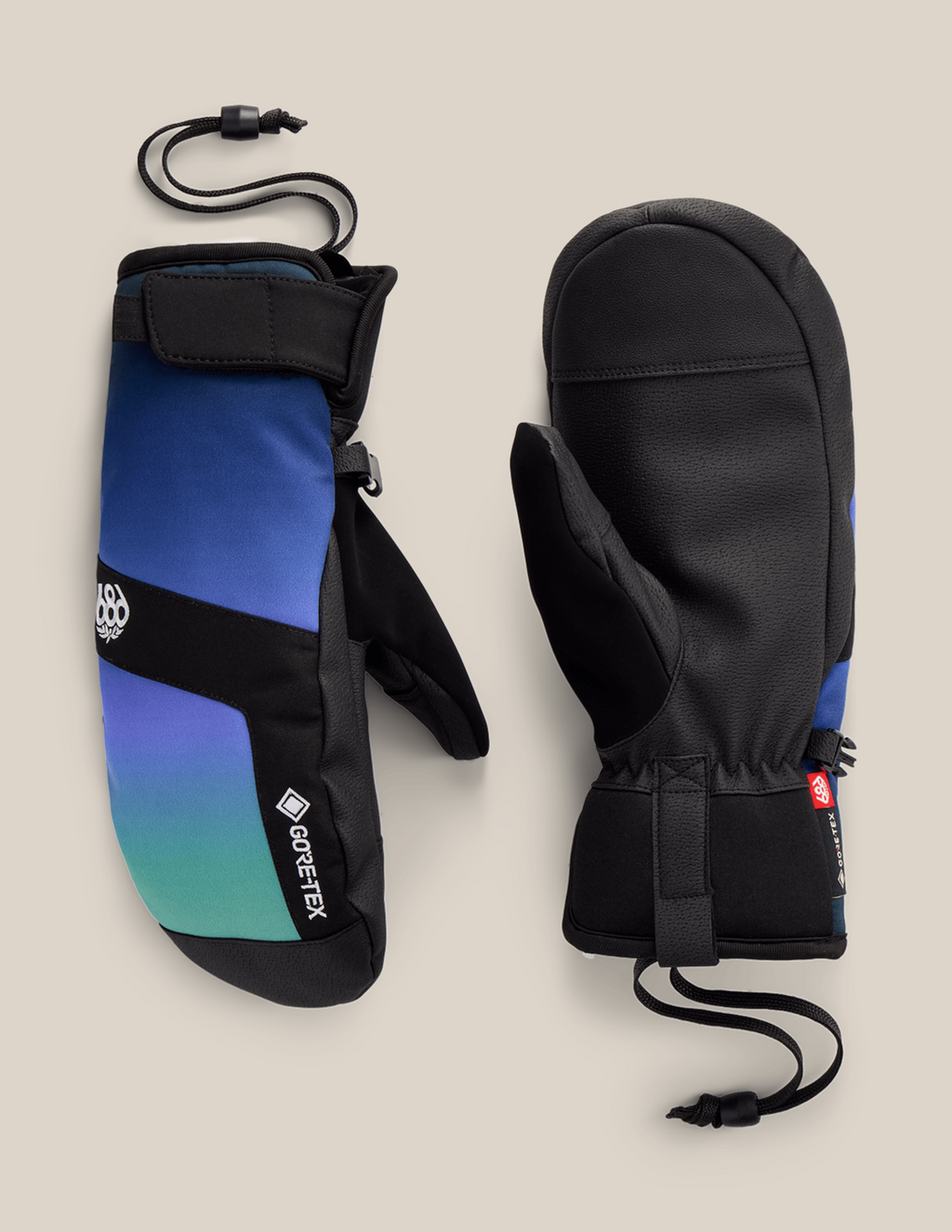 WOMENS GORE-TEX LINEAR™ UNDER CUFF MITT - ALPENGLOW BLUE GRADIENT