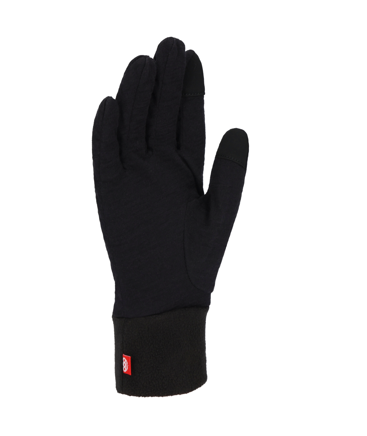 WOMENS MERINO WOOL GLOVE LINER - BLACK HEATHER