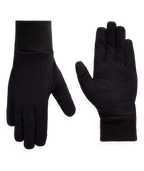 WOMENS MERINO WOOL GLOVE LINER - BLACK HEATHER